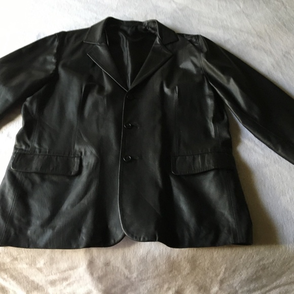 Italian Calf Leather Jacket - 54 IT (44R US) - Picture 2 of 4